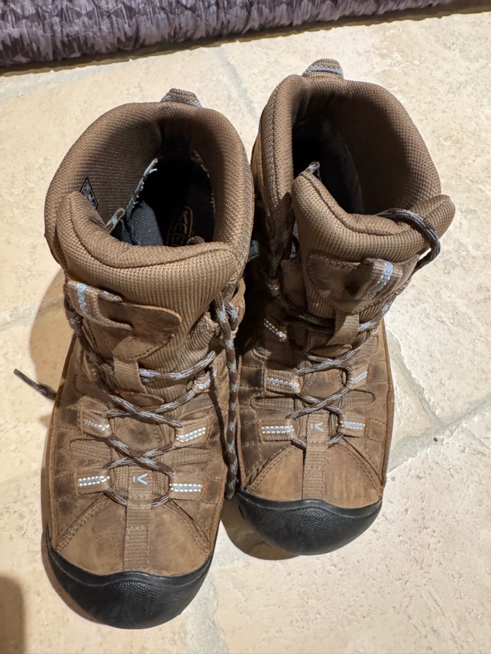 Keen Brown Lace-Up Women's Hiking Boots